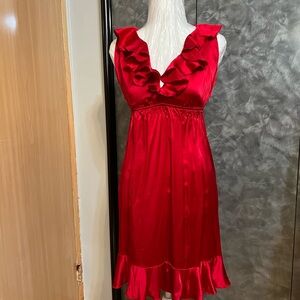 Amanda Uprichard Vibrant Red Silk Dress